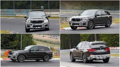 Испытания прототипа нового BMW X3 удалось снять на видео