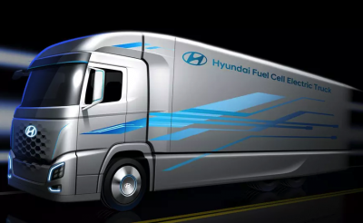 Hyundai показал первое изображение водородного грузовика