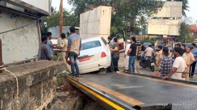 Невезение: в Индии разбили новый Rolls-Royce Ghost