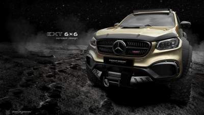 Поляки представили концепт шестиколесного тюнинга Mercedes