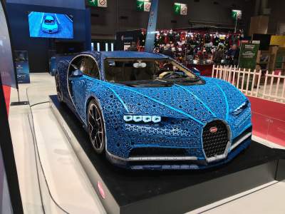 Bugatti Chiron в натуральную величину собрали из Lego
