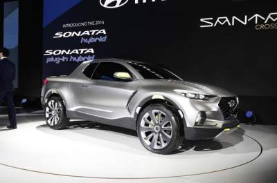 Hyundai рассекретила дизайн нового пикапа Santa Cruz