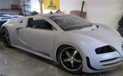 Старый Volkswagen превратили в Bugatti Veyron