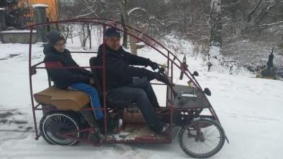 Украинец построил уникальный электромобиль