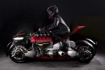 Представлен мотоцикл с двигателем Maserati