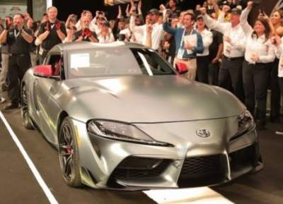 Toyota пустила первый экземпляр новой Supra с молотка