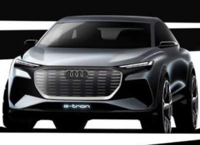 Audi представила первый эскиз электромобиля Q4 e-tron
