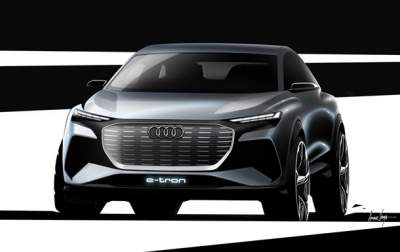 Audi рассекретила дизайн нового электрического кроссовера